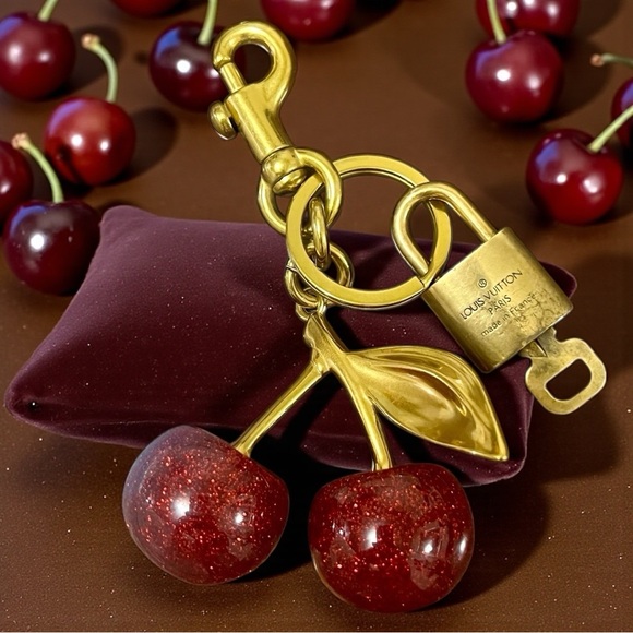 Louis Vuitton Lock and Key with Cherry Charm #315 AUTHENTIC - Picture 2 of 9